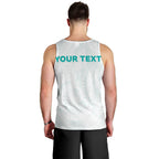 Personalised New Zealand Aotearoa Men Tank Top Nurse Tribal Teal Version