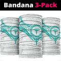 New Zealand Aotearoa Neck Gaiter Nurse Tribal Teal Version