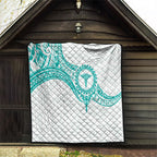 New Zealand Aotearoa Quilt Nurse Tribal Teal Version