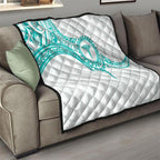 New Zealand Aotearoa Quilt Nurse Tribal Teal Version
