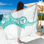 New Zealand Aotearoa Sarong Nurse Tribal Teal Version