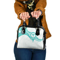 New Zealand Aotearoa Shoulder Handbag Nurse Tribal Teal Version
