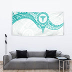 New Zealand Aotearoa Tapestry Nurse Tribal Teal Version