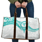 New Zealand Aotearoa Travel Bag Nurse Tribal Teal Version
