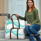 New Zealand Aotearoa Travel Bag Nurse Tribal Teal Version