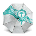 New Zealand Aotearoa Umbrella Nurse Tribal Teal Version