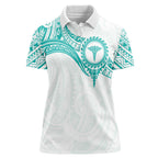 Personalised New Zealand Aotearoa Women Polo Shirt Nurse Tribal Teal Version