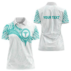 Personalised New Zealand Aotearoa Women Polo Shirt Nurse Tribal Teal Version