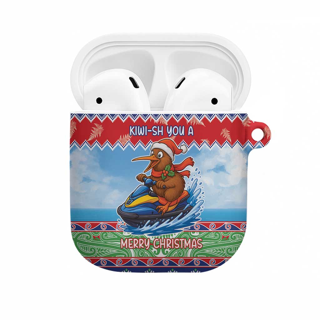 New Zealand Christmas AirPods Case Funny Jet Ride Kiwi Xmas - Aussie Hoodie