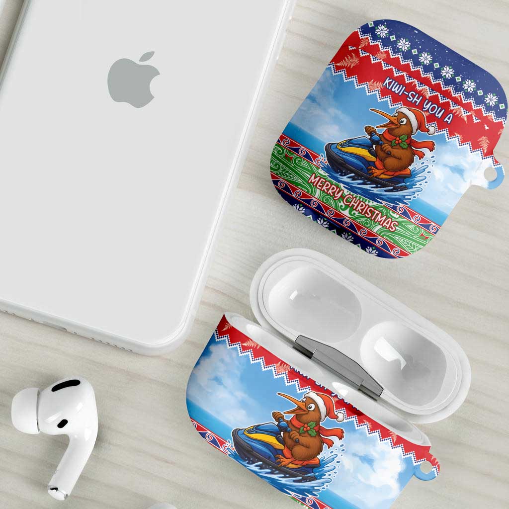 New Zealand Christmas AirPods Case Funny Jet Ride Kiwi Xmas - Aussie Hoodie