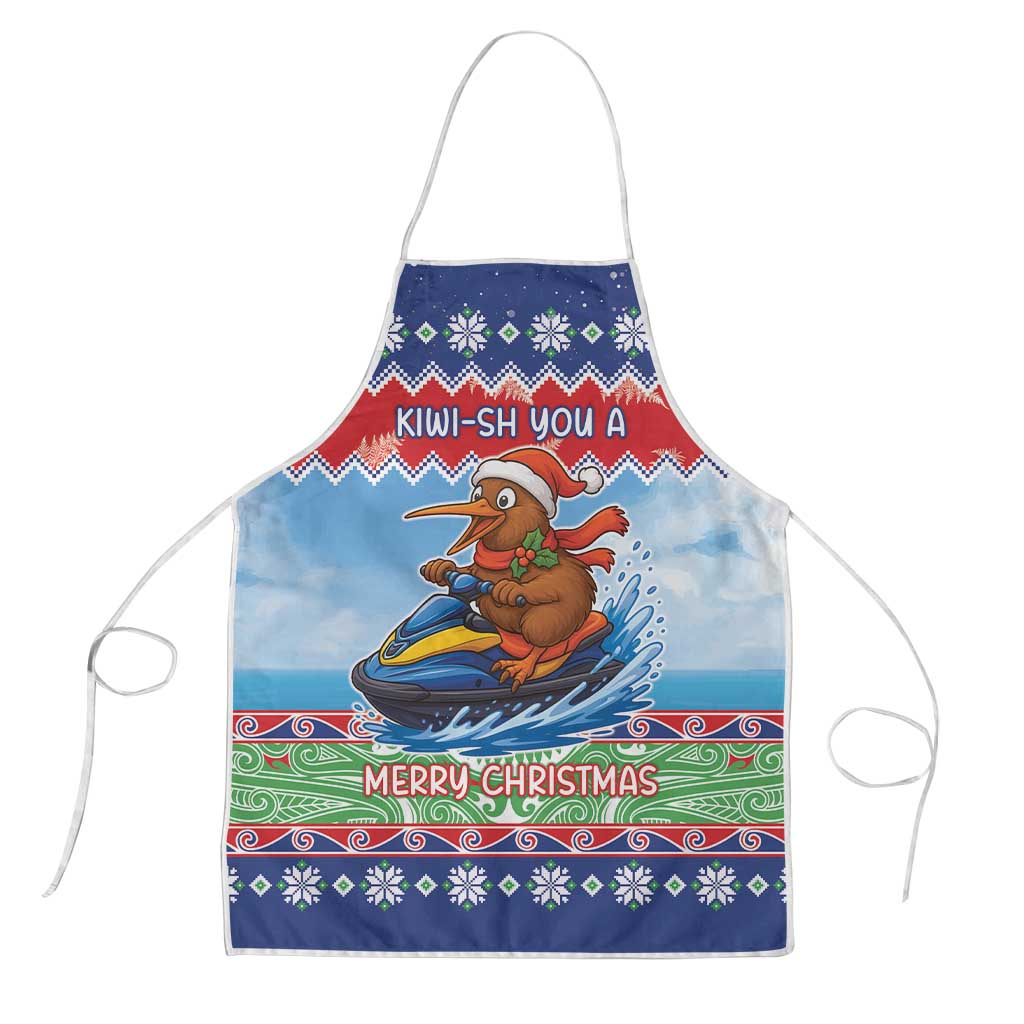 New Zealand Christmas Apron Funny Jet Ride Kiwi Xmas - Aussie Hoodie