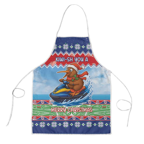 New Zealand Christmas Apron Funny Jet Ride Kiwi Xmas - Aussie Hoodie