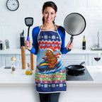 New Zealand Christmas Apron Funny Jet Ride Kiwi Xmas - Aussie Hoodie