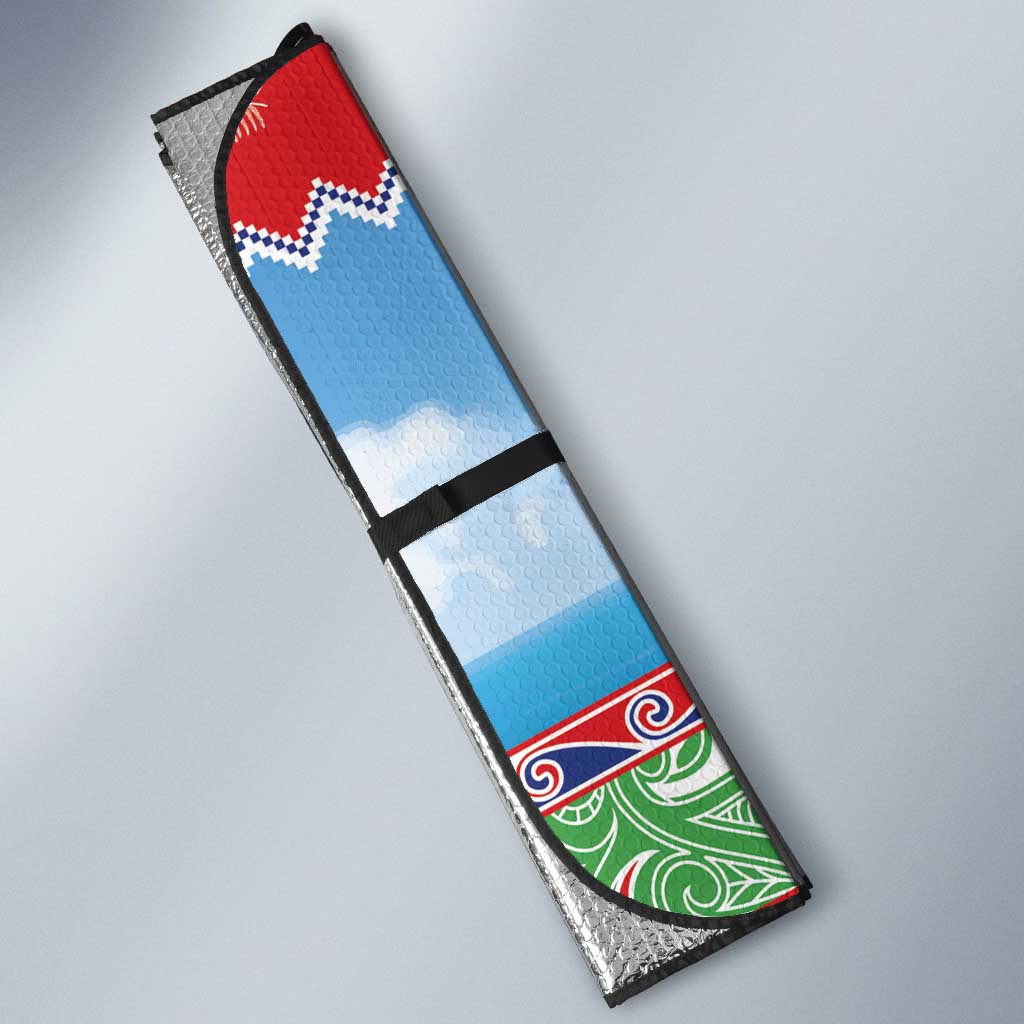 New Zealand Christmas Auto Sun Shade Funny Jet Ride Kiwi Xmas - Aussie Hoodie