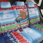 New Zealand Christmas Back Car Seat Cover Funny Jet Ride Kiwi Xmas - Aussie Hoodie