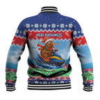 New Zealand Christmas Baseball Jacket Funny Jet Ride Kiwi Xmas - Aussie Hoodie
