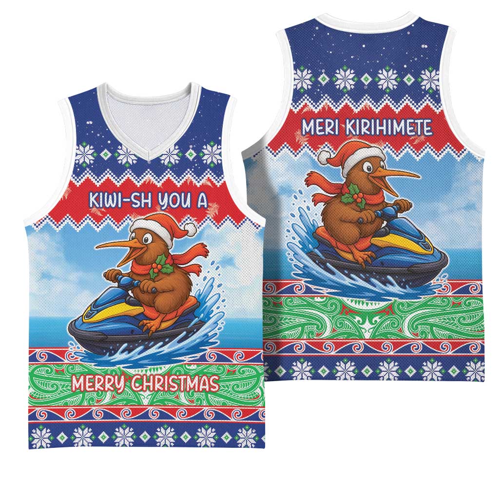 New Zealand Christmas Basketball Jersey Funny Jet Ride Kiwi Xmas - Aussie Hoodie