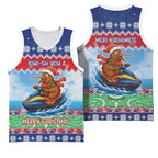 New Zealand Christmas Basketball Jersey Funny Jet Ride Kiwi Xmas - Aussie Hoodie