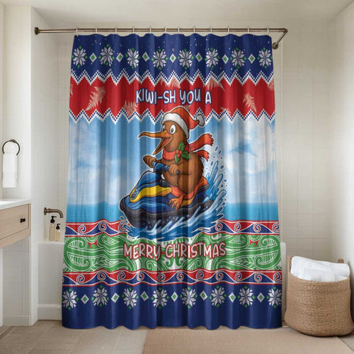 New Zealand Christmas Bathroom Set Funny Jet Ride Kiwi Xmas - Aussie Hoodie