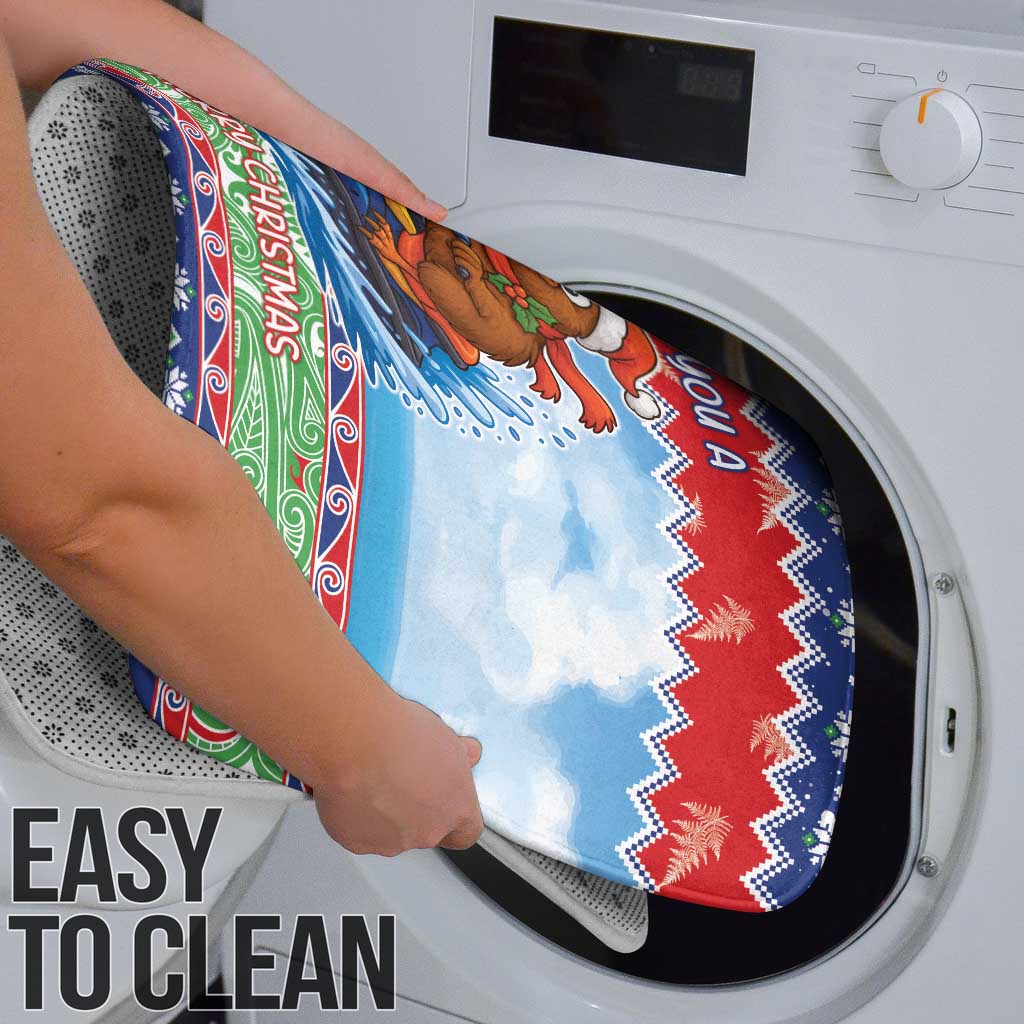 New Zealand Christmas Bathroom Set Funny Jet Ride Kiwi Xmas - Aussie Hoodie