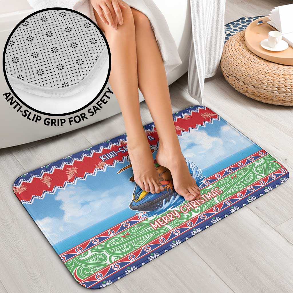 New Zealand Christmas Bathroom Set Funny Jet Ride Kiwi Xmas - Aussie Hoodie