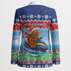 New Zealand Christmas Blazer Funny Jet Ride Kiwi Xmas - Aussie Hoodie