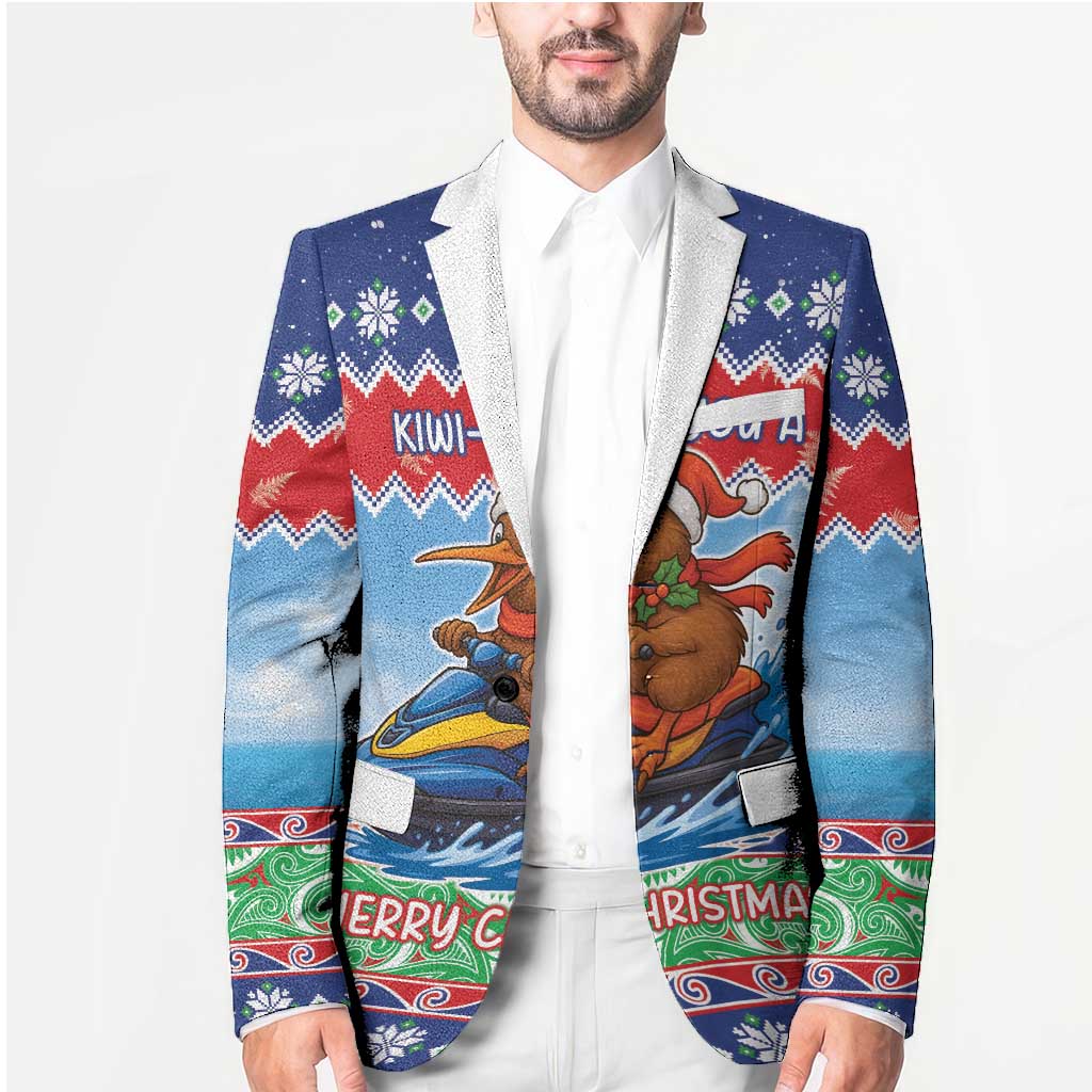 New Zealand Christmas Blazer Funny Jet Ride Kiwi Xmas - Aussie Hoodie