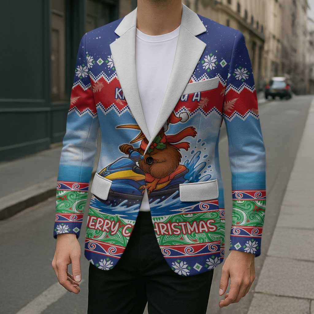 New Zealand Christmas Blazer Funny Jet Ride Kiwi Xmas - Aussie Hoodie