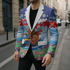New Zealand Christmas Blazer Funny Jet Ride Kiwi Xmas - Aussie Hoodie