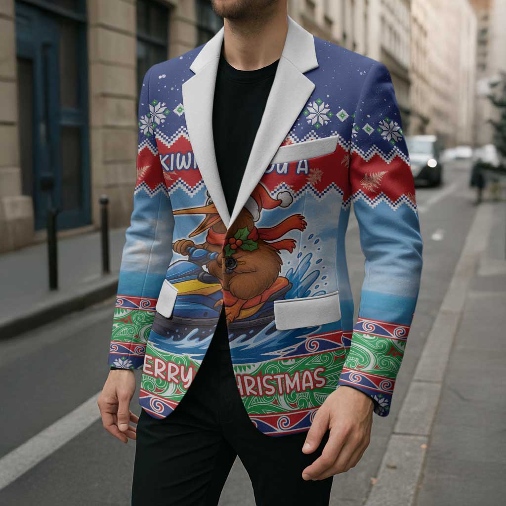 New Zealand Christmas Blazer Funny Jet Ride Kiwi Xmas - Aussie Hoodie