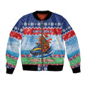New Zealand Christmas Bomber Jacket Funny Jet Ride Kiwi Xmas - Aussie Hoodie