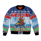 New Zealand Christmas Bomber Jacket Funny Jet Ride Kiwi Xmas - Aussie Hoodie