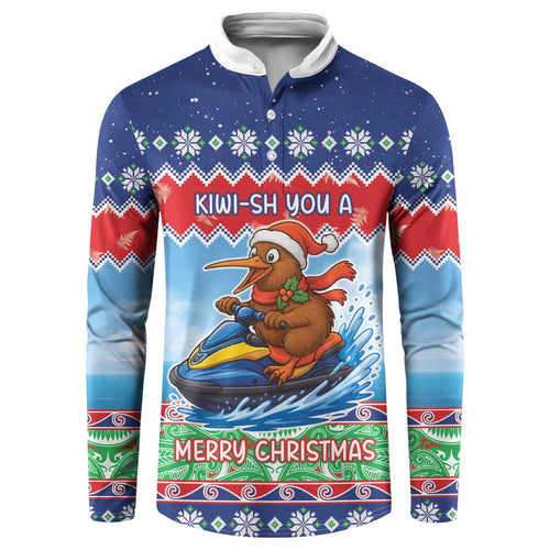 New Zealand Christmas Button Sweatshirt Funny Jet Ride Kiwi Xmas - Aussie Hoodie