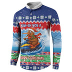 New Zealand Christmas Button Sweatshirt Funny Jet Ride Kiwi Xmas - Aussie Hoodie