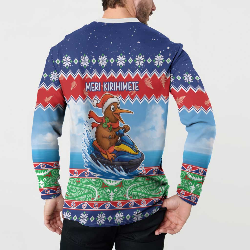 New Zealand Christmas Button Sweatshirt Funny Jet Ride Kiwi Xmas - Aussie Hoodie