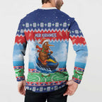 New Zealand Christmas Button Sweatshirt Funny Jet Ride Kiwi Xmas - Aussie Hoodie