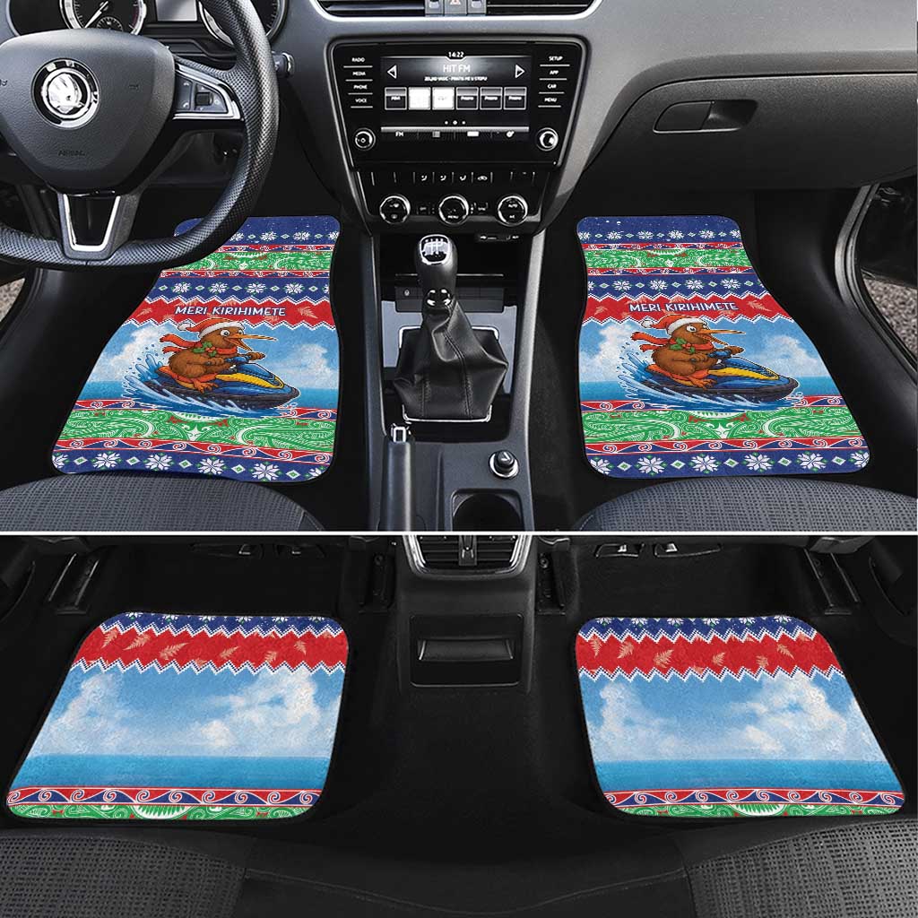 New Zealand Christmas Car Mats Funny Jet Ride Kiwi Xmas - Aussie Hoodie