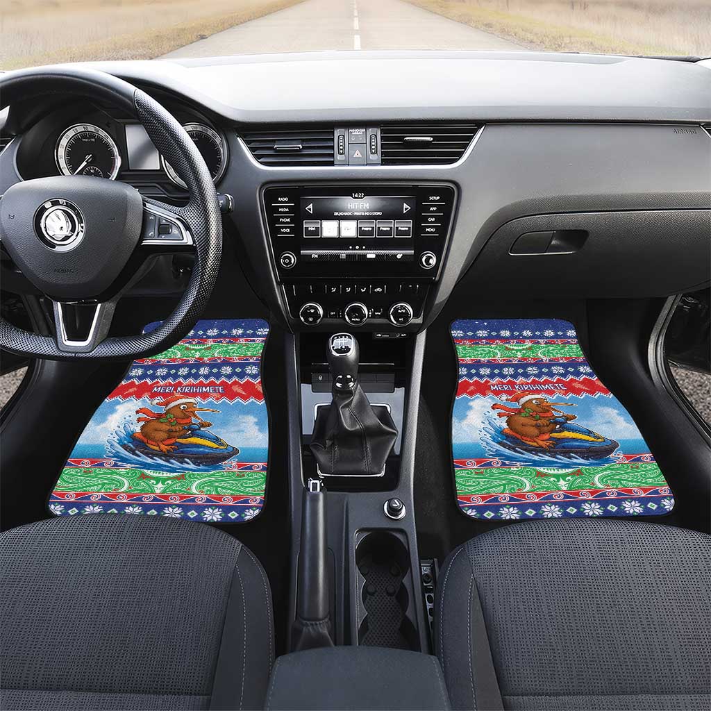 New Zealand Christmas Car Mats Funny Jet Ride Kiwi Xmas - Aussie Hoodie