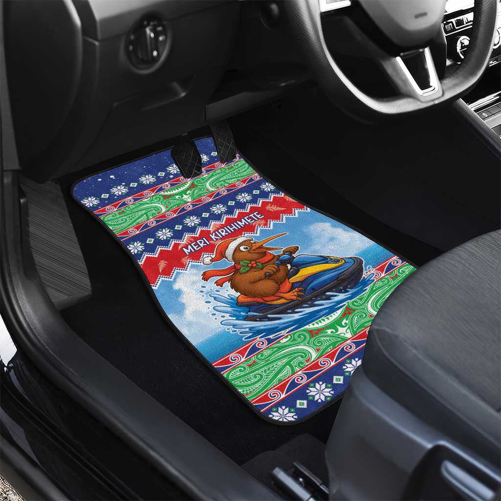 New Zealand Christmas Car Mats Funny Jet Ride Kiwi Xmas - Aussie Hoodie