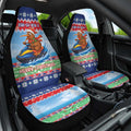 New Zealand Christmas Car Seat Cover Funny Jet Ride Kiwi Xmas - Aussie Hoodie