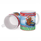 New Zealand Christmas Ceramic Mug Funny Jet Ride Kiwi Xmas - Aussie Hoodie
