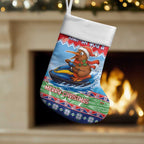 New Zealand Christmas Stocking Funny Jet Ride Kiwi Xmas - Aussie Hoodie
