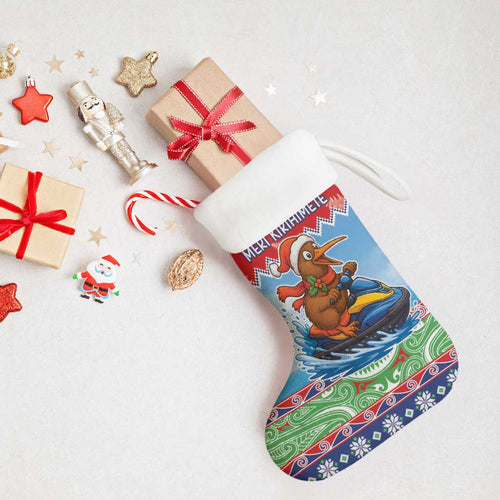 New Zealand Christmas Stocking Funny Jet Ride Kiwi Xmas - Aussie Hoodie