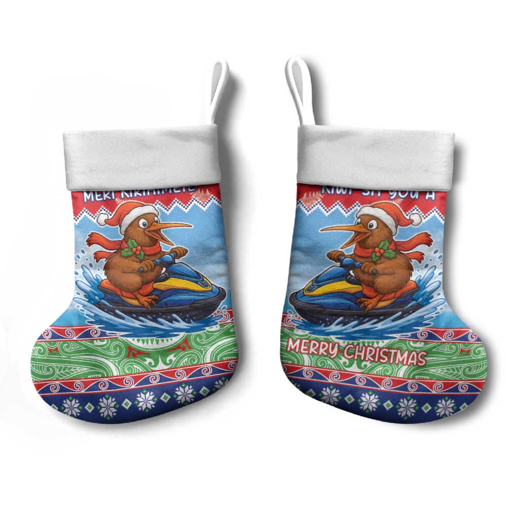 New Zealand Christmas Stocking Funny Jet Ride Kiwi Xmas - Aussie Hoodie