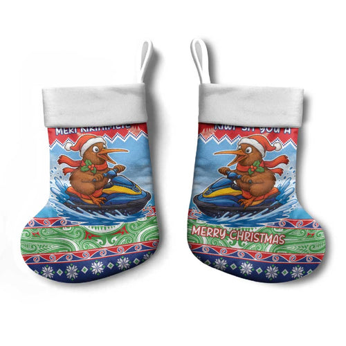 New Zealand Christmas Stocking Funny Jet Ride Kiwi Xmas - Aussie Hoodie