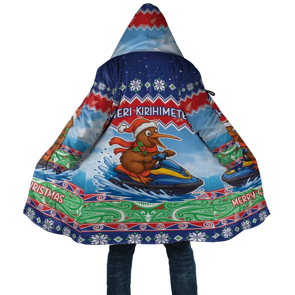 New Zealand Christmas Cloak Funny Jet Ride Kiwi Xmas - Aussie Hoodie