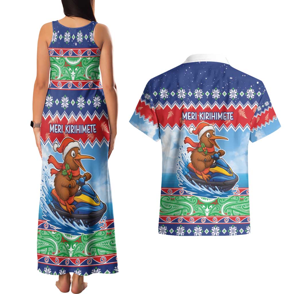 New Zealand Christmas Couples Matching Tank Maxi Dress and Hawaiian Shirt Funny Jet Ride Kiwi Xmas - Aussie Hoodie