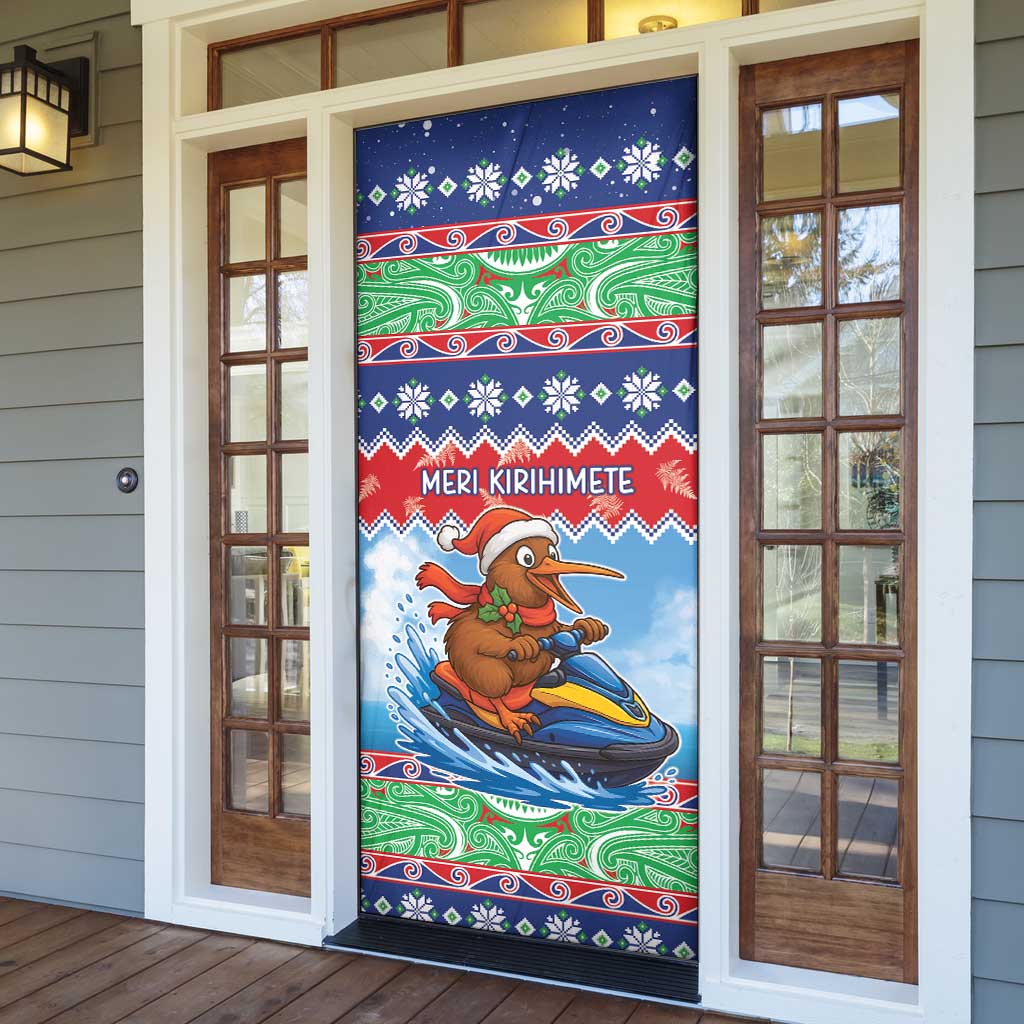 New Zealand Christmas Door Cover Funny Jet Ride Kiwi Xmas - Aussie Hoodie