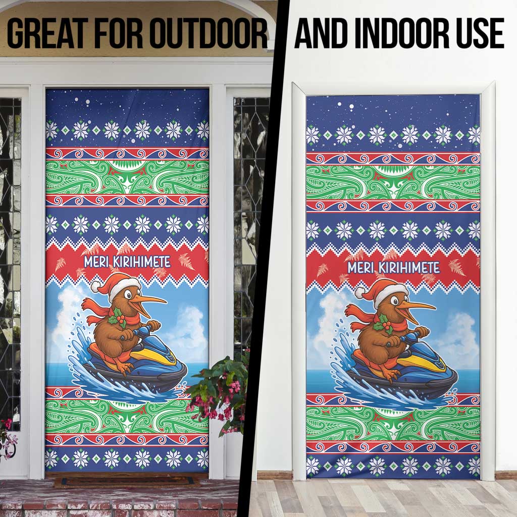 New Zealand Christmas Door Cover Funny Jet Ride Kiwi Xmas - Aussie Hoodie