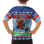 New Zealand Christmas Family Matching Long Sleeve Bodycon Dress and Hawaiian Shirt Funny Jet Ride Kiwi Xmas - Aussie Hoodie